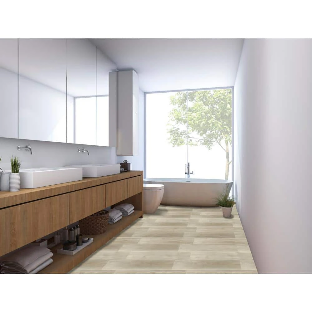 Almond Truffle Maple 7 in. x 42 in. Rigid Core Click Lock Luxury Vinyl Plank Flooring (20.79 sq. ft./case) by Home Decorators Collection 2 Almond Truffle Maple 7 in. x 42 in. Rigid Core Click Lock Luxury Vinyl Plank Flooring (20.79 sq. ft./case) by Home Decorators Collection - Image 2