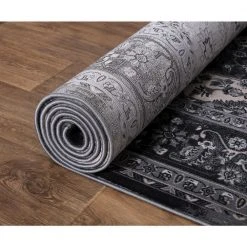Angora Anthracite 8 ft. x 10 ft. Medallion Area Rug by Home Decorators Collection -Zamma Home Decorators Shop anthracite home decorators collection area rugs 27337 fa 1000