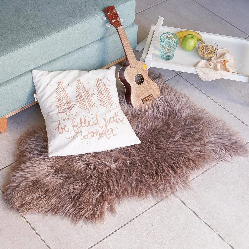 Unshorn Sheepskin Beige 2 ft. x 3 ft. Animal Shape Area Rug by Home Decorators Collection 8 Unshorn Sheepskin Beige 2 ft. x 3 ft. Animal Shape Area Rug by Home Decorators Collection - Image 8