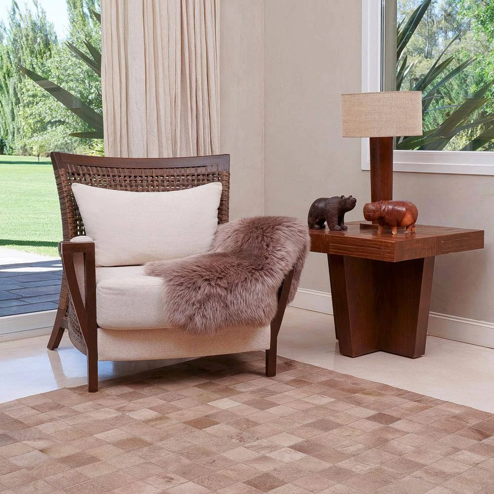 Unshorn Sheepskin Beige 2 ft. x 3 ft. Animal Shape Area Rug by Home Decorators Collection 2 Unshorn Sheepskin Beige 2 ft. x 3 ft. Animal Shape Area Rug by Home Decorators Collection - Image 2