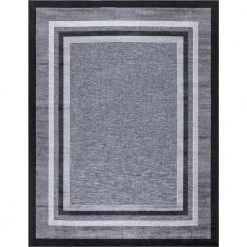 Eternity Black 8 ft. x 10 ft. Indoor/Outdoor Area Rug by Home Decorators Collection