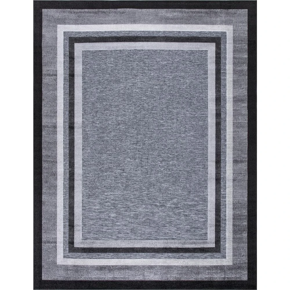 Eternity Black 8 ft. x 10 ft. Indoor/Outdoor Area Rug by Home Decorators Collection 1 Eternity Black 8 ft. x 10 ft. Indoor/Outdoor Area Rug by Home Decorators Collection