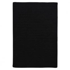 Solid Black 5 ft. x 8 ft. Braided Indoor/Outdoor Area Rug by Home Decorators Collection