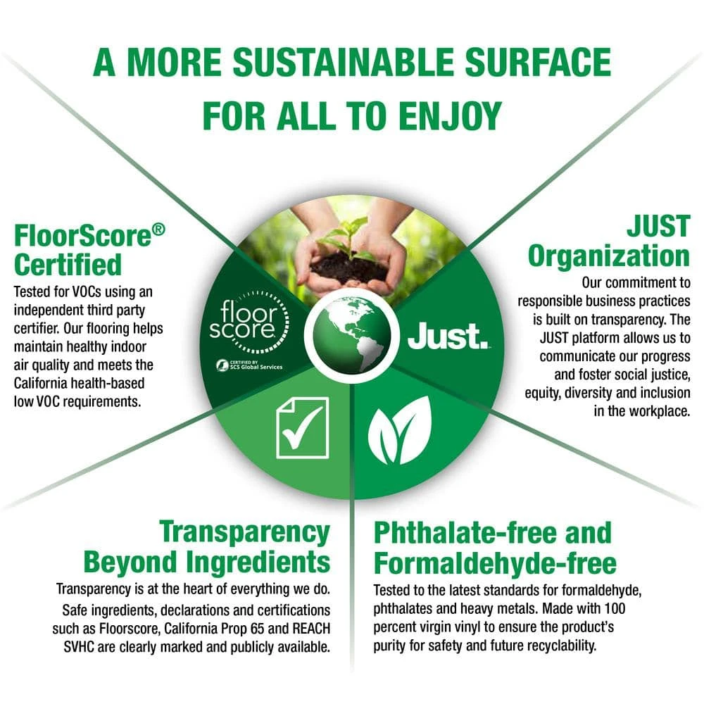 Black Oak 7.5 in. W x 47.6 in. L Click Lock Luxury Vinyl Plank Flooring (24.74 sq. ft.) by Home Decorators Collection 3 Black Oak 7.5 in. W x 47.6 in. L Click Lock Luxury Vinyl Plank Flooring (24.74 sq. ft.) by Home Decorators Collection - Image 3