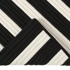 Baxter Black White 5 ft. x 8 ft. Braided Indoor/Outdoor Area Rug by Home Decorators Collection -Zamma Home Decorators Shop black white home decorators collection outdoor rugs tr89r060x096s a0 1000