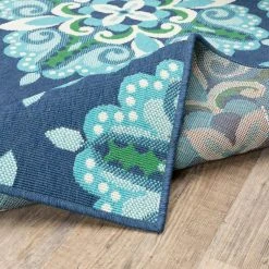 Bayview Blue/Aqua 5 ft 3 in x 7 ft 6 in Outdoor Area Rug by Home Decorators Collection -Zamma Home Decorators Shop blue aqua home decorators collection outdoor rugs 9526220310 c3 1000