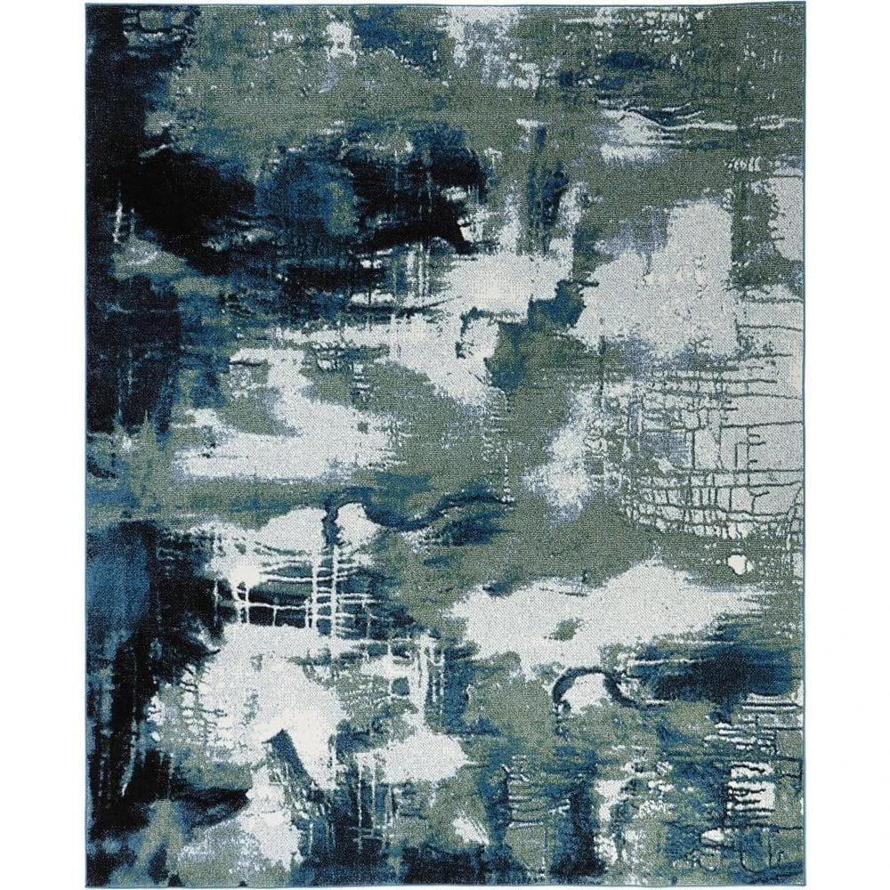 Journey Blue/Green 9 ft. x 13 ft. Area Rug by Home Decorators Collection 1 Journey Blue/Green 9 ft. x 13 ft. Area Rug by Home Decorators Collection