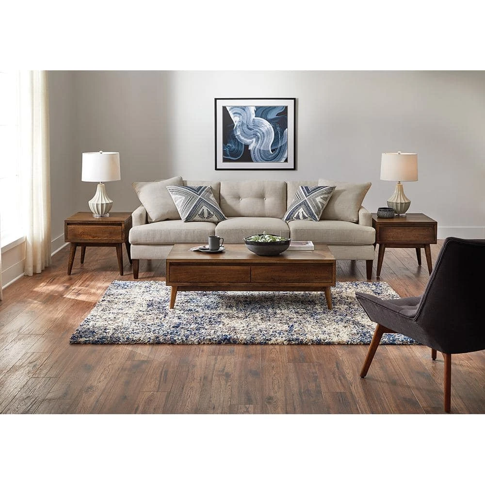 Nordic Blue 10 ft. x 13 ft. Abstract Shag Area Rug by Home Decorators Collection 2 Nordic Blue 10 ft. x 13 ft. Abstract Shag Area Rug by Home Decorators Collection - Image 2