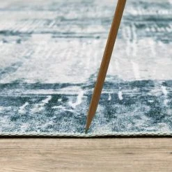 Harmony Machine Washable Blue 7 ft. 6 in. x 10 ft. Abstract Polyester Indoor Area Rug by Home Decorators Collection -Zamma Home Decorators Shop blue home decorators collection area rugs 592463 40 1000