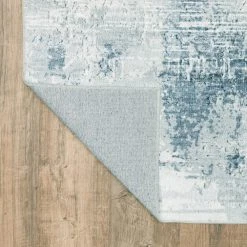 Harmony Machine Washable Blue 7 ft. 6 in. x 10 ft. Abstract Polyester Indoor Area Rug by Home Decorators Collection -Zamma Home Decorators Shop blue home decorators collection area rugs 592463 66 1000