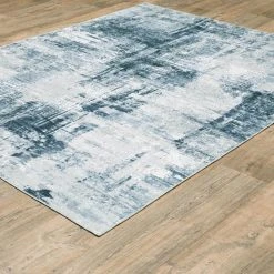 Harmony Machine Washable Blue 7 ft. 6 in. x 10 ft. Abstract Polyester Indoor Area Rug by Home Decorators Collection -Zamma Home Decorators Shop blue home decorators collection area rugs 592463 c3 1000