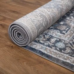 Dahliya Blue 5 ft. Round Area Rug by Home Decorators Collection -Zamma Home Decorators Shop blue home decorators collection area rugs 82660 fa 1000