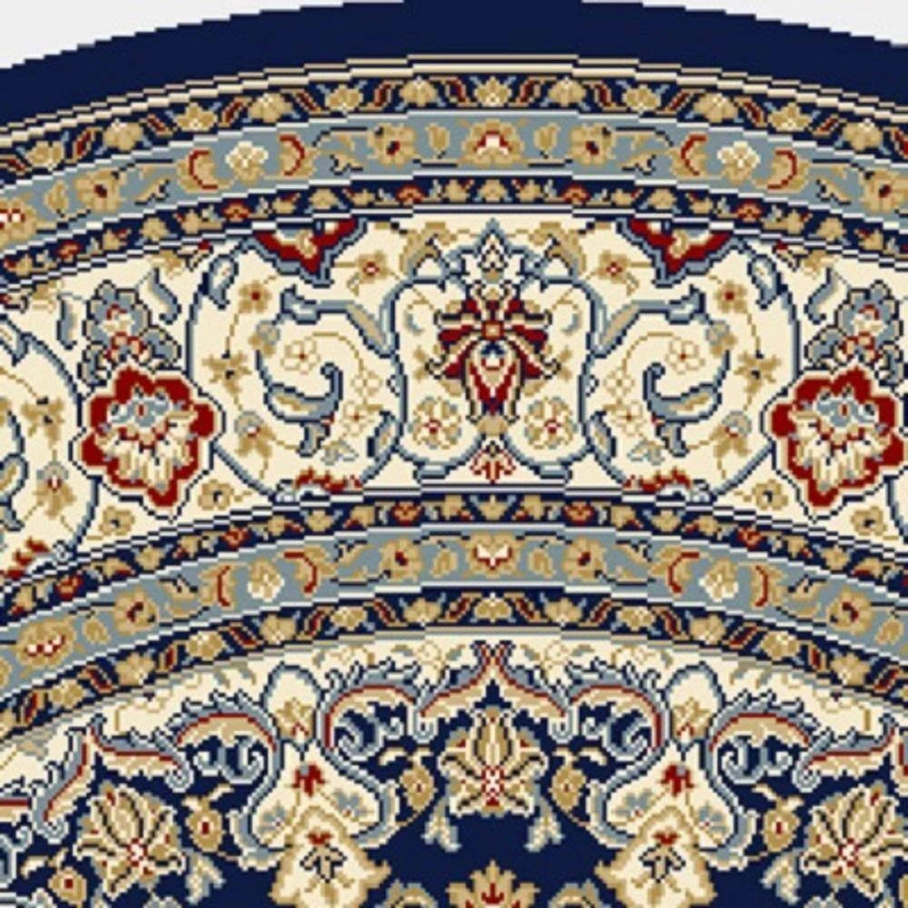 Nicholson Blue/Ivory 7 ft. x 10 ft. Oval Indoor Area Rug by Home Decorators Collection 3 Nicholson Blue/Ivory 7 ft. x 10 ft. Oval Indoor Area Rug by Home Decorators Collection - Image 3