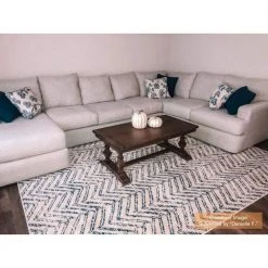 Rosanne Geometric Herringbone Blue 8 ft. x 10 ft. Area Rug by Home Decorators Collection 29 Rosanne Geometric Herringbone Blue 8 ft. x 10 ft. Area Rug by Home Decorators Collection -Zamma Home Decorators Shop blue home decorators collection area rugs rzbd94a 8010 31 1000