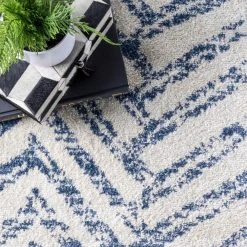 Rosanne Geometric Herringbone Blue 8 ft. x 10 ft. Area Rug by Home Decorators Collection 23 Rosanne Geometric Herringbone Blue 8 ft. x 10 ft. Area Rug by Home Decorators Collection -Zamma Home Decorators Shop blue home decorators collection area rugs rzbd94a 8010 4f 1000