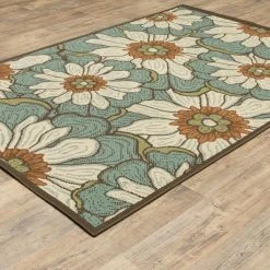 Jubilee Blue White 7 ft. x 10 ft. Indoor/Outdoor Area Rug by Home Decorators Collection -Zamma Home Decorators Shop blue home decorators collection outdoor rugs 0564230310 a0 1000