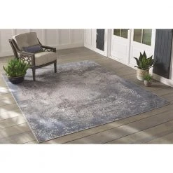 Aurora Blue 8 ft. x 10 ft. Indoor/Outdoor Area Rug by Home Decorators Collection 14 Aurora Blue 8 ft. x 10 ft. Indoor/Outdoor Area Rug by Home Decorators Collection -Zamma Home Decorators Shop blue home decorators collection outdoor rugs 79337 77 1000