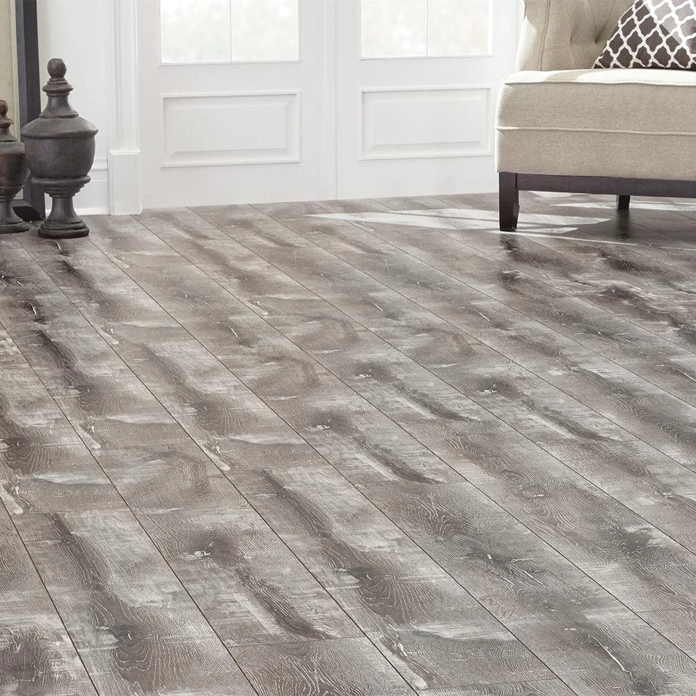 Canmar 12 mm T x 7.48 in W x 47.72 in L Water Resistant Laminate Flooring (19.83 sq. ft. / case) by Home Decorators Collection 4 Canmar 12 mm T x 7.48 in W x 47.72 in L Water Resistant Laminate Flooring (19.83 sq. ft. / case) by Home Decorators Collection - Image 4