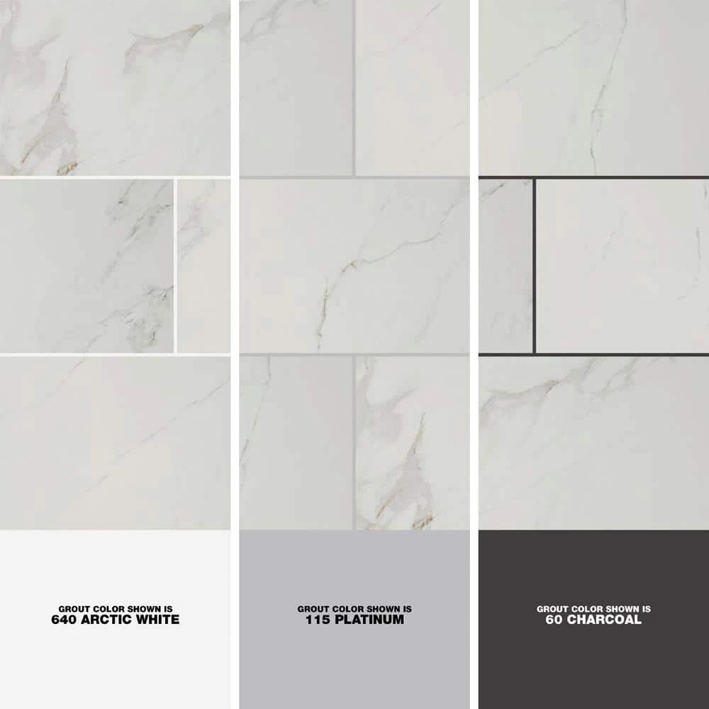 Carrara 12 in. x 24 in. Polished Porcelain Stone Look Floor and Wall Tile (16 sq. ft./Case) by Home Decorators Collection 3 Carrara 12 in. x 24 in. Polished Porcelain Stone Look Floor and Wall Tile (16 sq. ft./Case) by Home Decorators Collection - Image 3