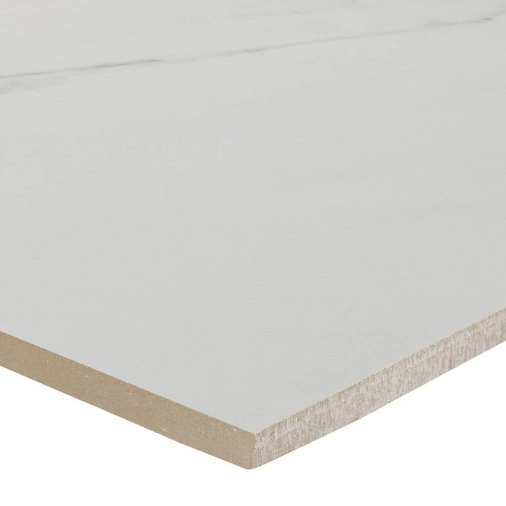 Carrara 12 in. x 24 in. Polished Porcelain Stone Look Floor and Wall Tile (16 sq. ft./Case) by Home Decorators Collection 6 Carrara 12 in. x 24 in. Polished Porcelain Stone Look Floor and Wall Tile (16 sq. ft./Case) by Home Decorators Collection - Image 6