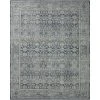 Leesa Charcoal/Grey 7 ft. 6 in. x 9 ft. 6 in. Traditional Polyester Area Rug by Home Decorators Collection
