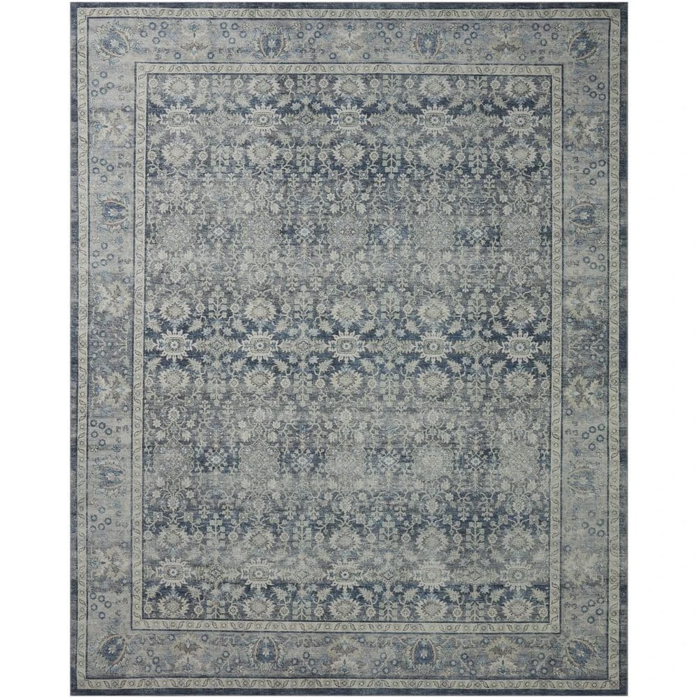 Leesa Charcoal/Grey 7 ft. 6 in. x 9 ft. 6 in. Traditional Polyester Area Rug by Home Decorators Collection 3 Leesa Charcoal/Grey 7 ft. 6 in. x 9 ft. 6 in. Traditional Polyester Area Rug by Home Decorators Collection - Image 3