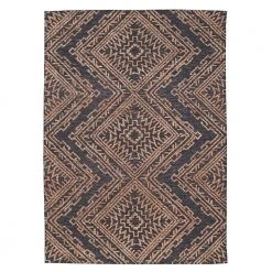Cypress Charcoal/Rust 5 ft. x 7 ft. Medallion Area Rug by Home Decorators Collection