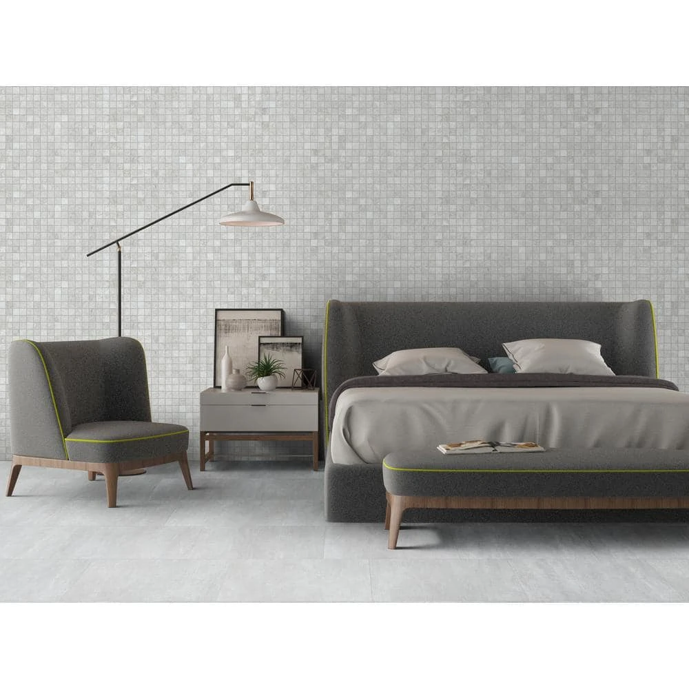 Concrete Park 12 in. W x 24 in. L Rigid Core Luxury Vinyl Tile Flooring ( 19.37 sq.ft. /case) by Home Decorators Collection 2 Concrete Park 12 in. W x 24 in. L Rigid Core Luxury Vinyl Tile Flooring ( 19.37 sq.ft. /case) by Home Decorators Collection - Image 2