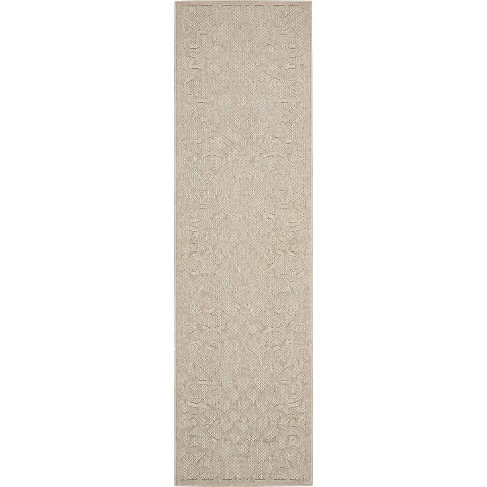 Palamos Cream 2 ft. x 8 ft. Geometric Contemporary Indoor/Outdoor Runner Rug by Home Decorators Collection 1 Palamos Cream 2 ft. x 8 ft. Geometric Contemporary Indoor/Outdoor Runner Rug by Home Decorators Collection