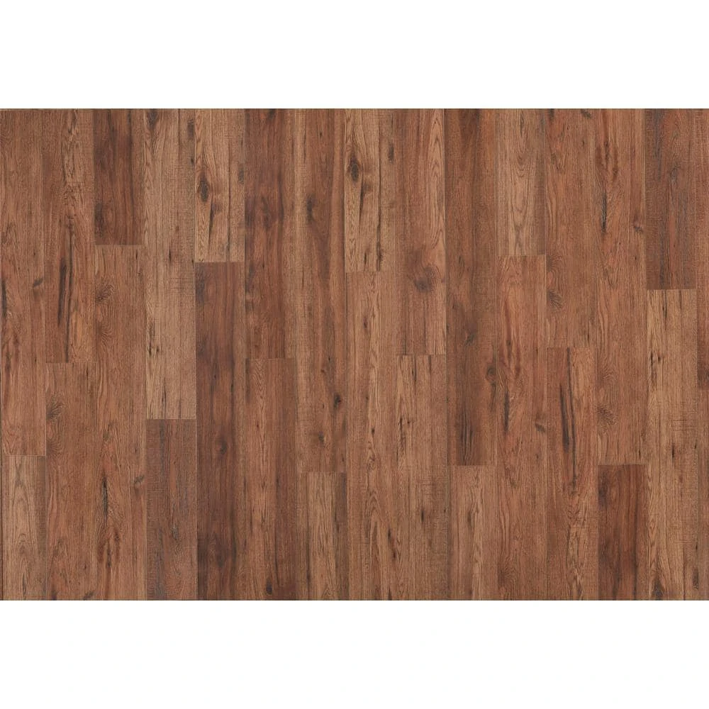 Distressed Brown Hickory 12 mm Thick x 6-1/4 in. Wide x 50-25/32 in. Length Laminate Flooring (15.45 sq. ft. / case) by Home Decorators Collection 6 Distressed Brown Hickory 12 mm Thick x 6-1/4 in. Wide x 50-25/32 in. Length Laminate Flooring (15.45 sq. ft. / case) by Home Decorators Collection - Image 6