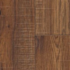 Distressed Brown Hickory 12 mm Thick x 6-1/4 in. Wide x 50-25/32 in. Length Laminate Flooring (15.45 sq. ft. / case) by Home Decorators Collection