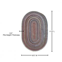 Cage Dusk 8 ft. x 11 ft. Oval Braided Area Rug by Home Decorators Collection -Zamma Home Decorators Shop dusk home decorators collection area rugs oh48r096x132 76 1000