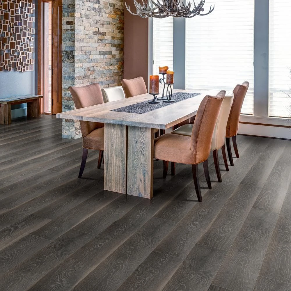 EIR Dusk Oak 12 mm Thick x 7.64 in. Wide x 47.80 in. Length Laminate Flooring (20.28 sq. ft. / case) by Home Decorators Collection 2 EIR Dusk Oak 12 mm Thick x 7.64 in. Wide x 47.80 in. Length Laminate Flooring (20.28 sq. ft. / case) by Home Decorators Collection - Image 2