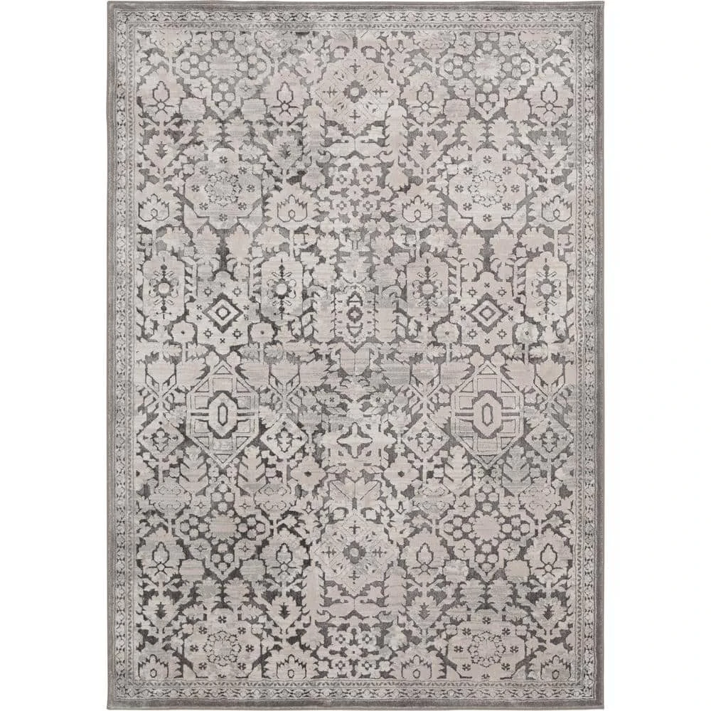 Skyline Gray 5 ft. x 7 ft.Floral Area Rug by Home Decorators Collection 1 Skyline Gray 5 ft. x 7 ft.Floral Area Rug by Home Decorators Collection