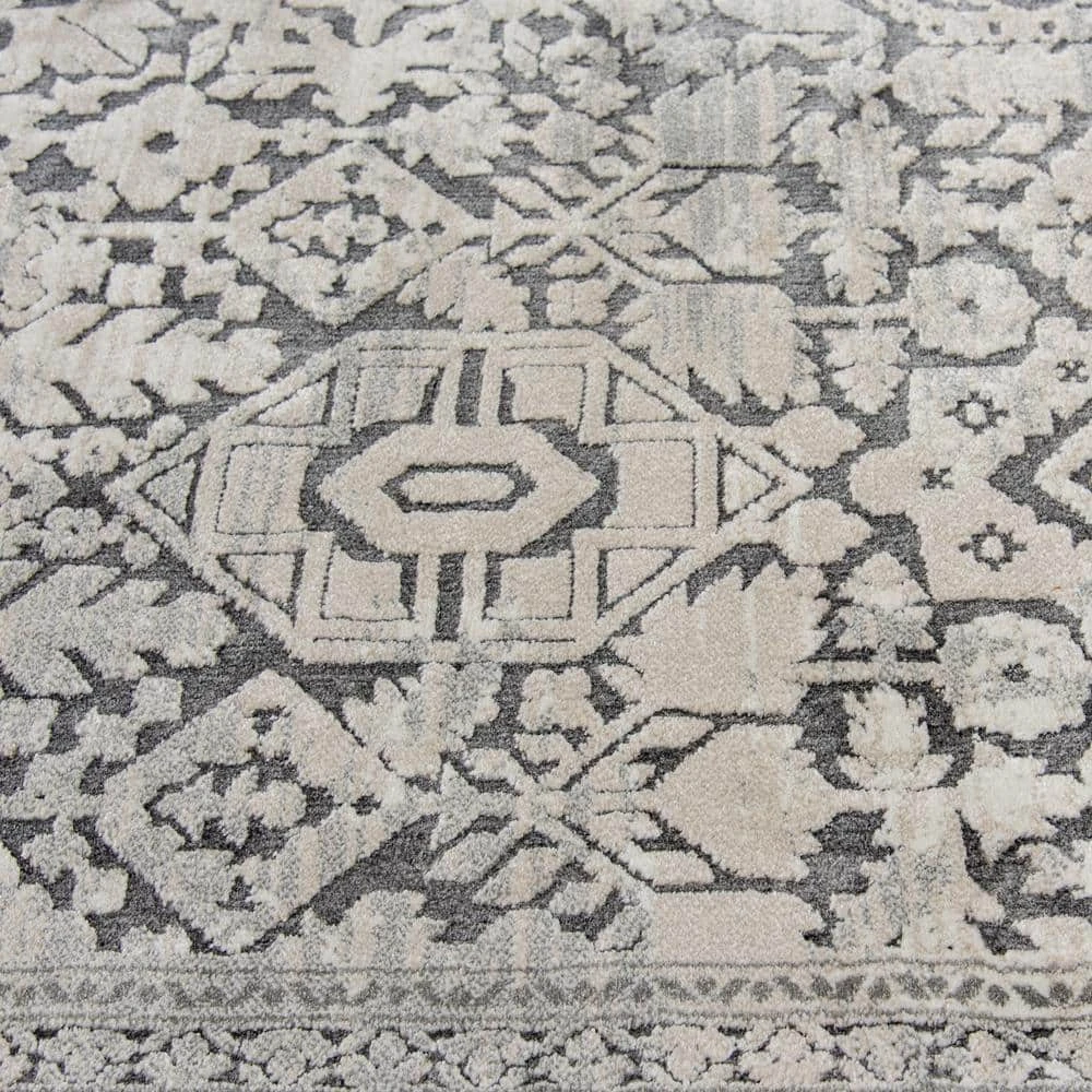 Skyline Gray 5 ft. x 7 ft.Floral Area Rug by Home Decorators Collection 7 Skyline Gray 5 ft. x 7 ft.Floral Area Rug by Home Decorators Collection - Image 7