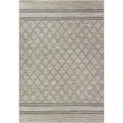 Traverse Gray 8 ft. x 10 ft. Trellis Polypropylene Area Rug by Home Decorators Collection