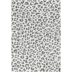Sebastian Leopard Print Gray 10 ft. x 14 ft. Area Rug by Home Decorators Collection