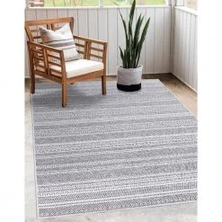 Rhapsody Gray 8 ft. x 10 ft. Indoor/Outdoor Area Rug by Home Decorators Collection -Zamma Home Decorators Shop gray home decorators collection outdoor rugs 30417 4f 1000