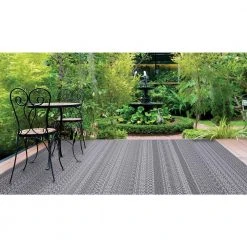 Rhapsody Gray 8 ft. x 10 ft. Indoor/Outdoor Area Rug by Home Decorators Collection -Zamma Home Decorators Shop gray home decorators collection outdoor rugs 30417 77 1000