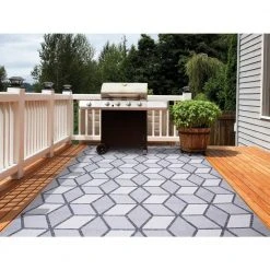 Kaleidoscope Gray 8 ft. x 10 ft. Indoor/Outdoor Area Rug by Home Decorators Collection -Zamma Home Decorators Shop gray home decorators collection outdoor rugs 87167 1f 1000