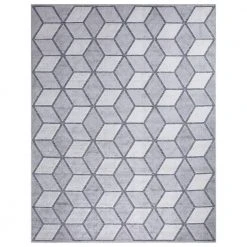 Kaleidoscope Gray 8 ft. x 10 ft. Indoor/Outdoor Area Rug by Home Decorators Collection