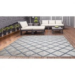 Trellis Gray 8 ft. x 10 ft. Indoor/Outdoor Area Rug by Home Decorators Collection -Zamma Home Decorators Shop gray home decorators collection outdoor rugs 87227 4f 1000