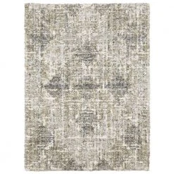 Landon Gray/Green 10 ft. x 12 ft. Abstract Shag Area Rug by Home Decorators Collection