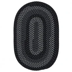 August Grey/Black 2 ft. x 8 ft. Braided Runner Rug by Home Decorators Collection