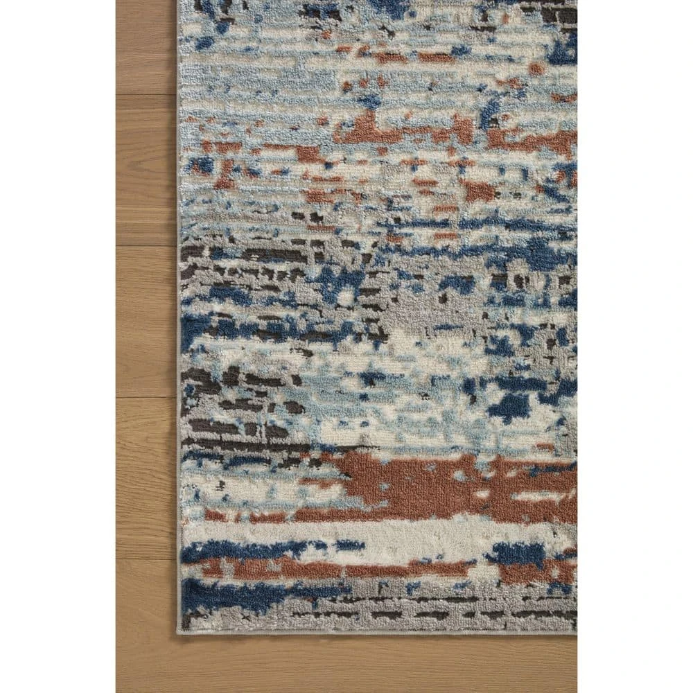 Salene Grey/Grey 7 ft. 11 in. x 10 ft. 6 in. Abstract Polypropylene/Polyester Area Rug by Home Decorators Collection 5 Salene Grey/Grey 7 ft. 11 in. x 10 ft. 6 in. Abstract Polypropylene/Polyester Area Rug by Home Decorators Collection - Image 5