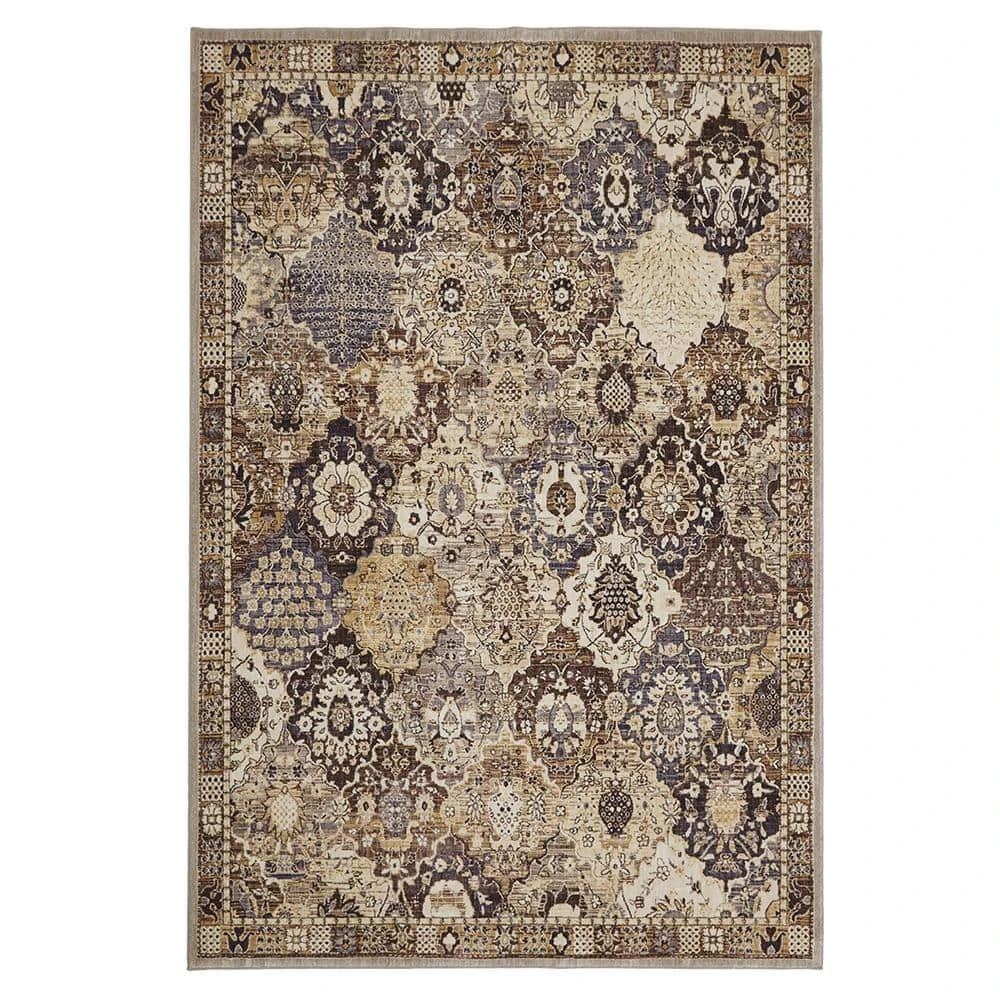 Patchwork Gray 5 ft. x 7 ft. Medallion Area Rug by Home Decorators Collection 1 Patchwork Gray 5 ft. x 7 ft. Medallion Area Rug by Home Decorators Collection