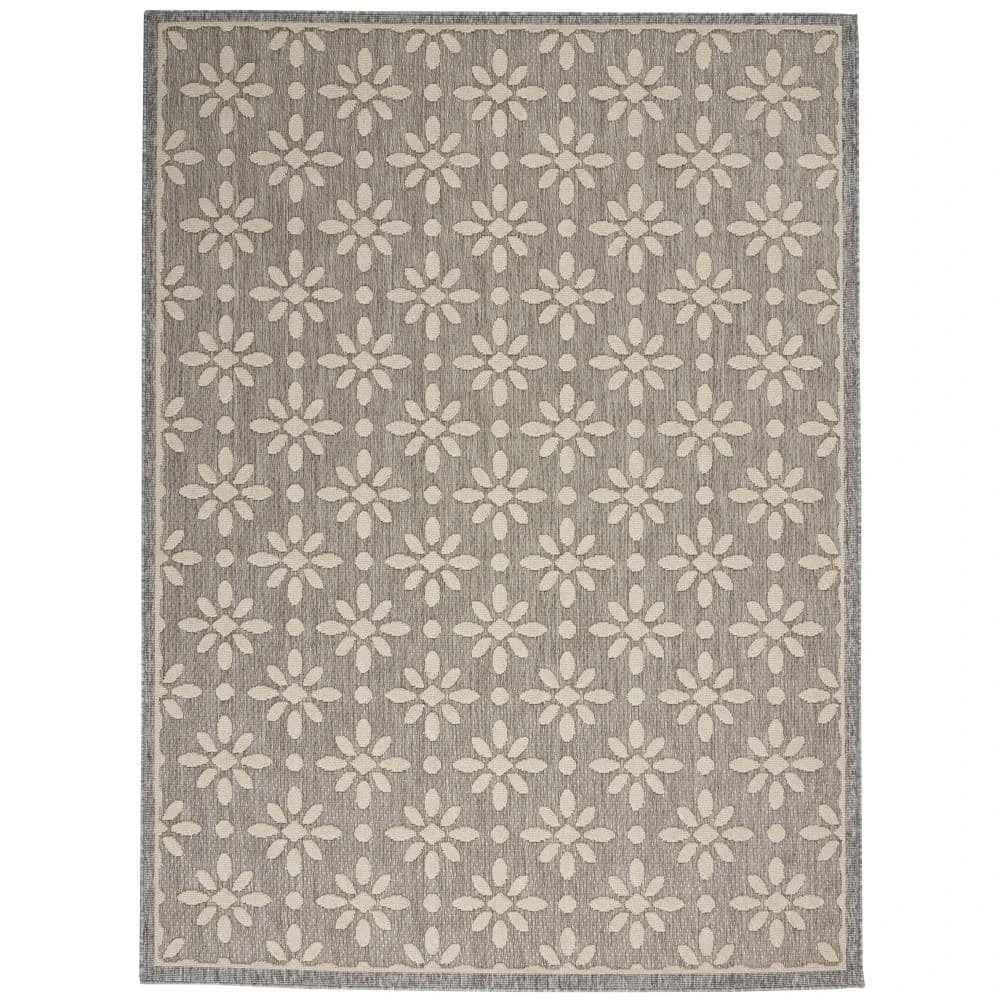 Palamos Grey 5 ft. x 7 ft. Geometric Contemporary Indoor/Outdoor Area Rug by Home Decorators Collection 1 Palamos Grey 5 ft. x 7 ft. Geometric Contemporary Indoor/Outdoor Area Rug by Home Decorators Collection