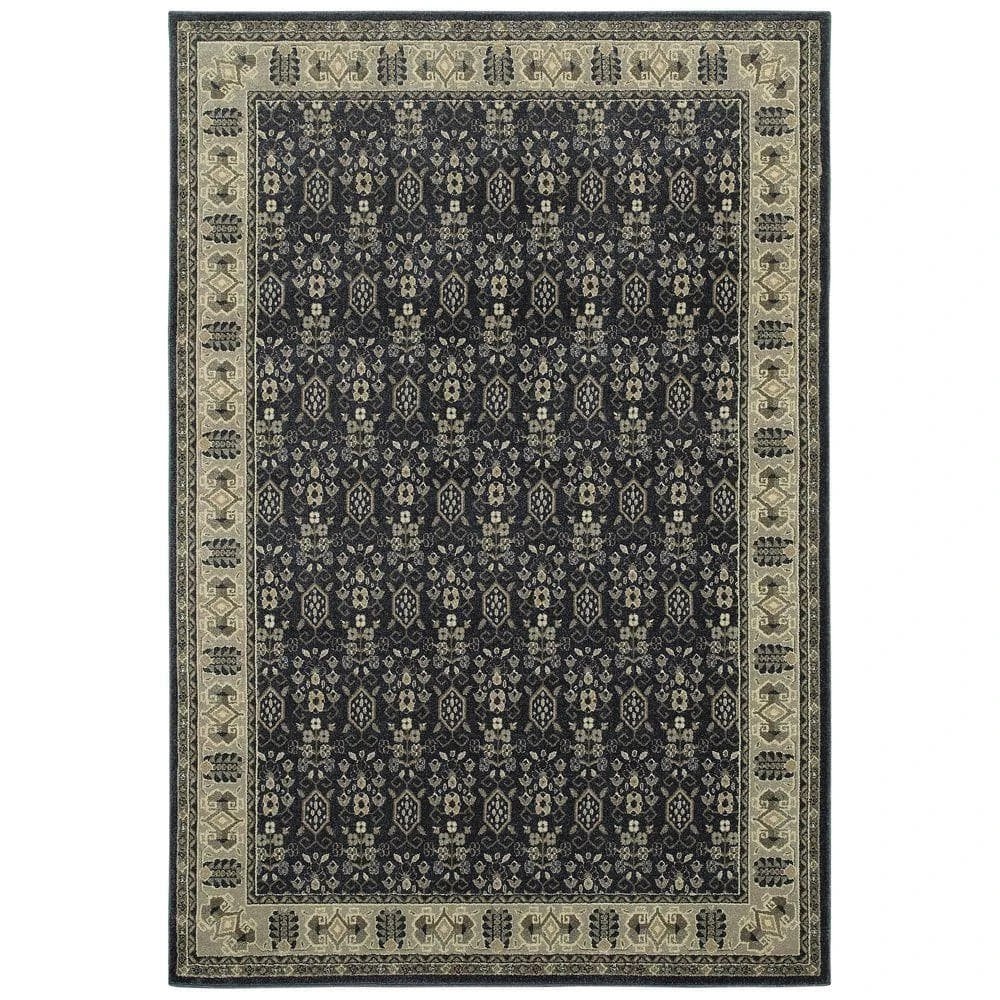 Gianna Indigo 8 ft. x 10 ft. Border Area Rug by Home Decorators Collection 1 Gianna Indigo 8 ft. x 10 ft. Border Area Rug by Home Decorators Collection