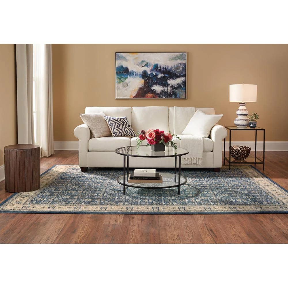Gianna Indigo 8 ft. x 10 ft. Border Area Rug by Home Decorators Collection 2 Gianna Indigo 8 ft. x 10 ft. Border Area Rug by Home Decorators Collection - Image 2