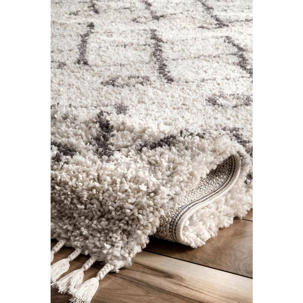 Transitional Kristi Shag Ivory 10 ft. x 14 ft. Indoor Area Rug by Home Decorators Collection 5 Transitional Kristi Shag Ivory 10 ft. x 14 ft. Indoor Area Rug by Home Decorators Collection - Image 5